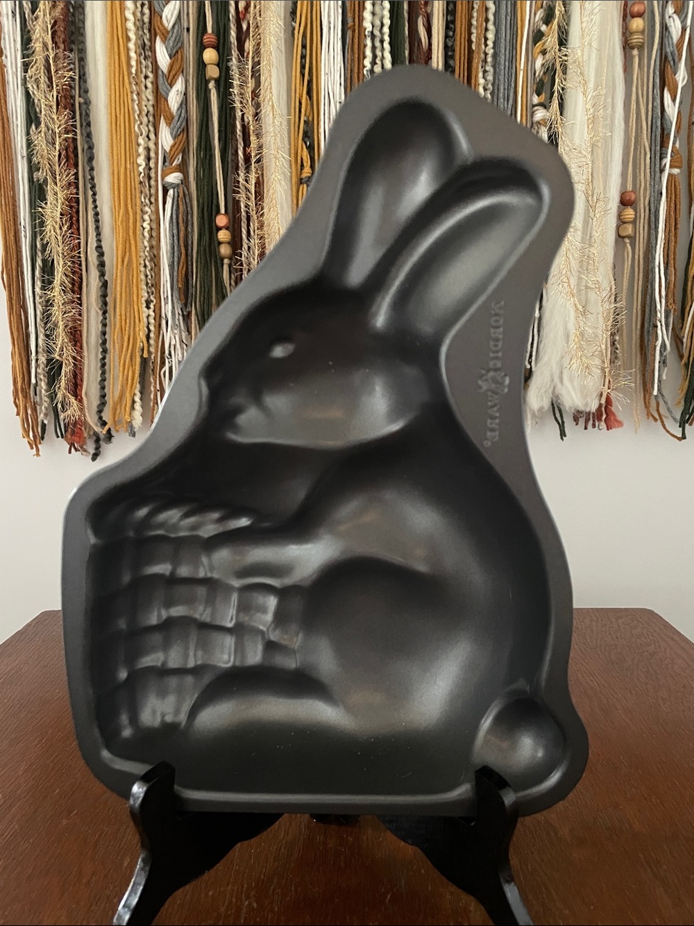 Bunny-Shaped Cake Pan in Dark Gray by  Nordic ware